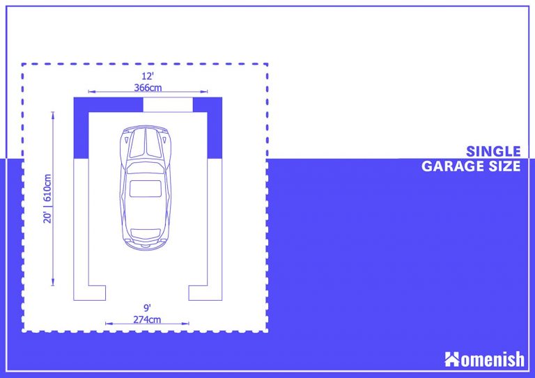 What Are The Standard Garage Dimensions with 8 Diagrams Homenish