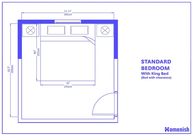 Average Bedroom Size And Layout Guide (with 9 Designs) - Homenish