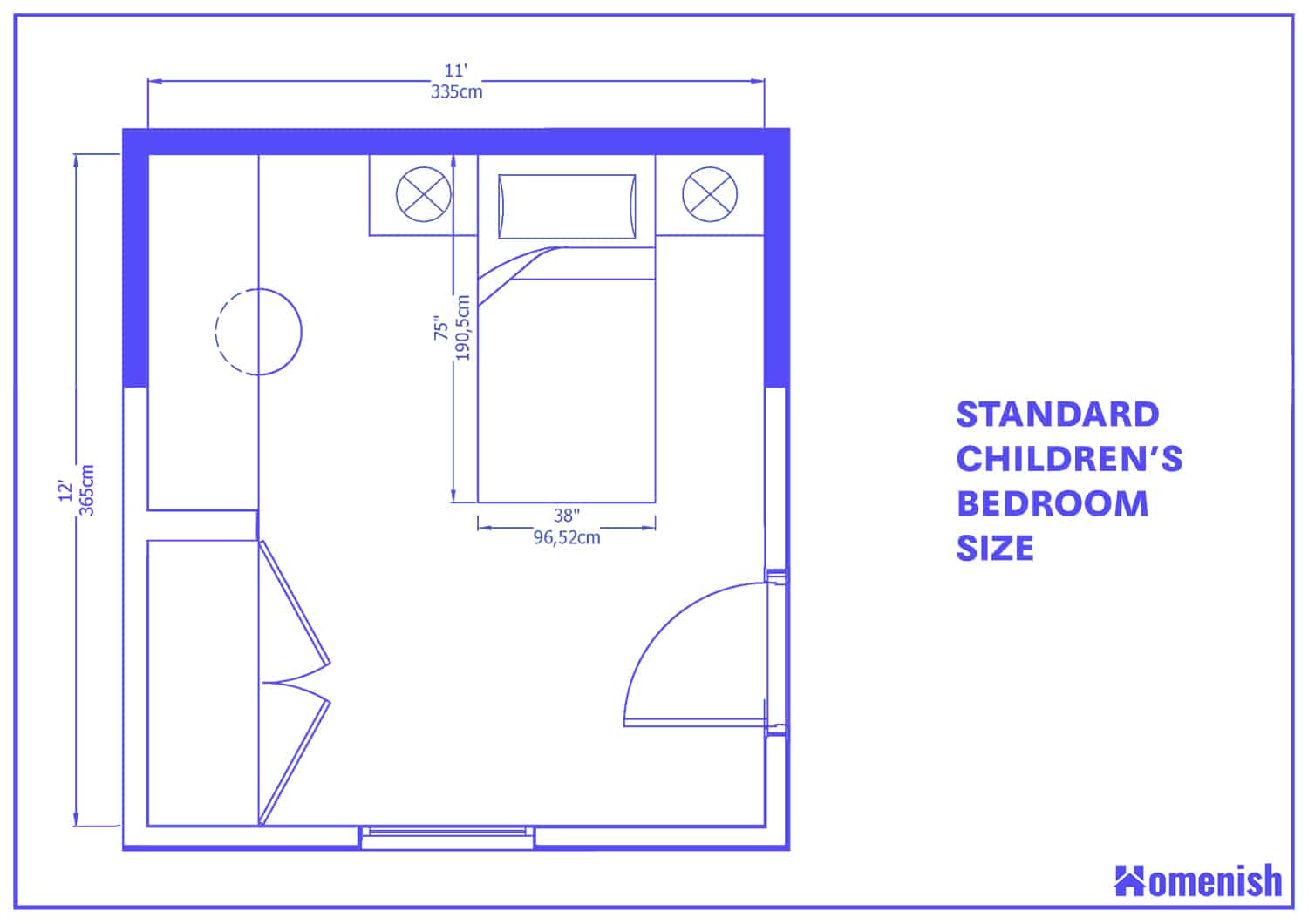 average kids bedroom size        <h3 class=
