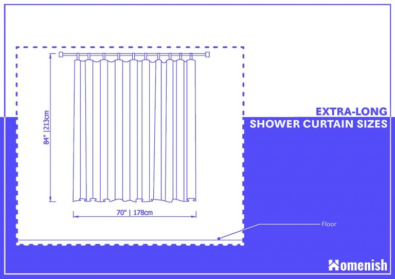 What is the Standard Shower Curtain Size? - Homenish