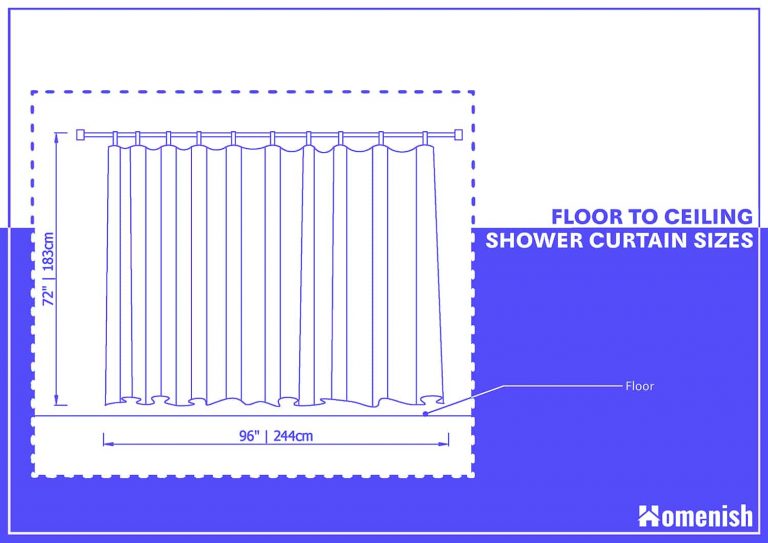 What is the Standard Shower Curtain Size? - Homenish