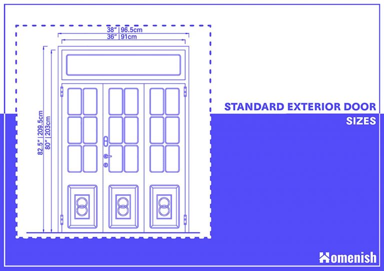 Standard Door Sizes Explained (with 3 Drawings) Homenish