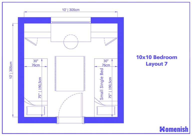 Small Bedroom Layout Ideas for a 10x10 Apartment