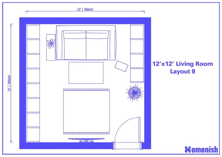 furtinture layout wide living room