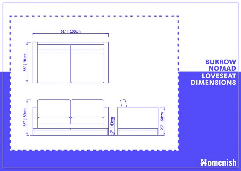 Guide to Love Seat Dimensions (with Photos) Homenish