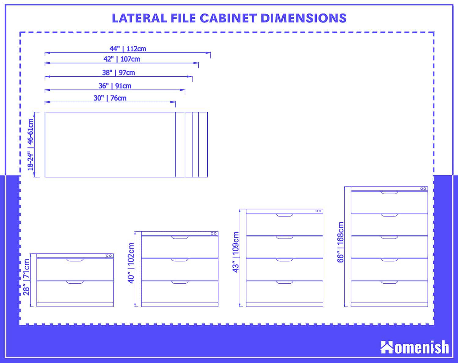 File Cabinet Size Chart