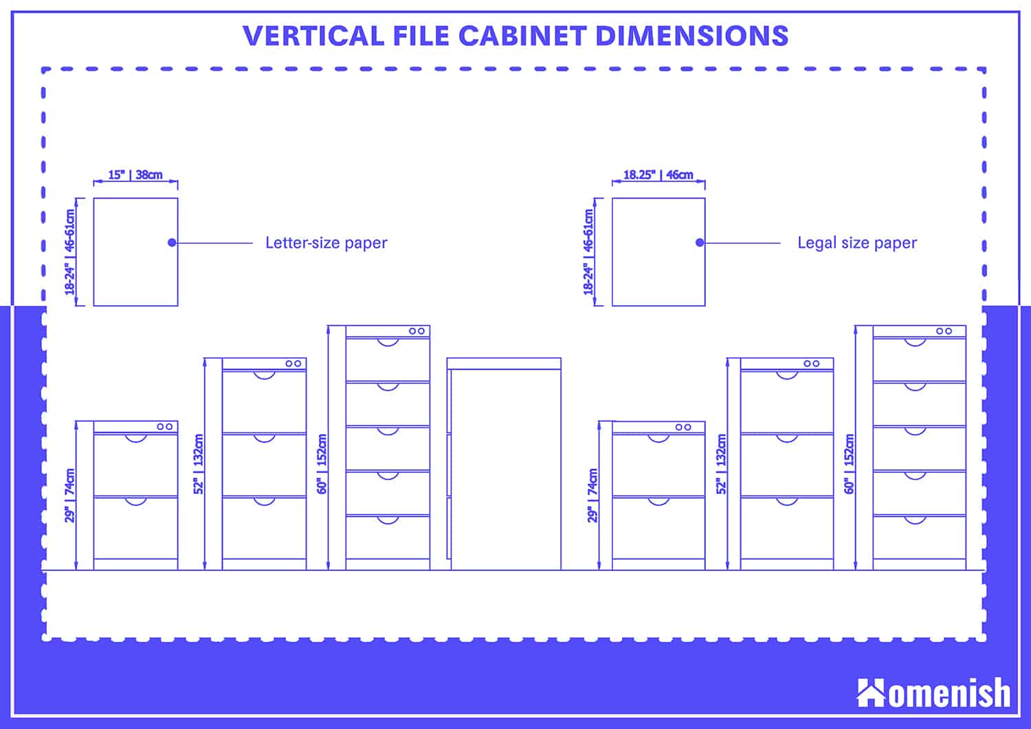 Vertical File Cabinet Dimensions 