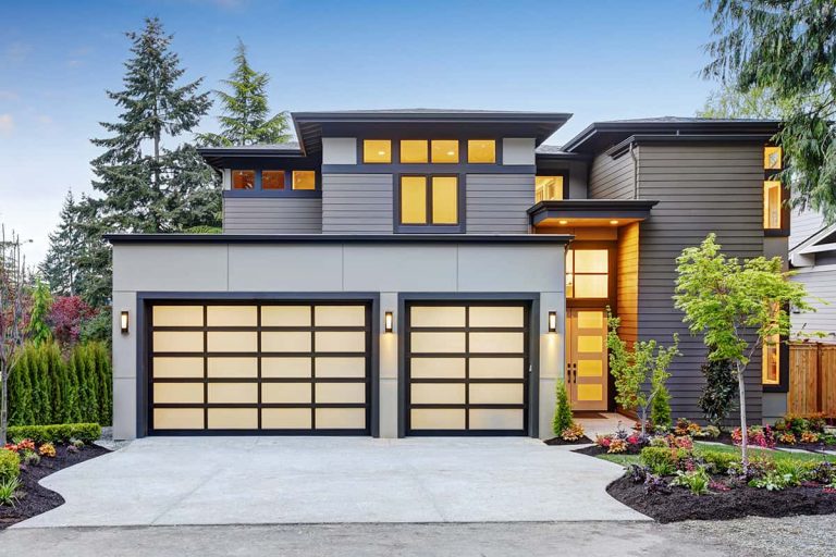 What Color Garage Door Goes and Contrasts with a Gray House? - Homenish