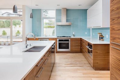 How and Where to End Backsplash on an Open Wall - Homenish