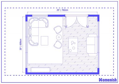 9 Practical 20' x 25' Living Room Layouts - Homenish