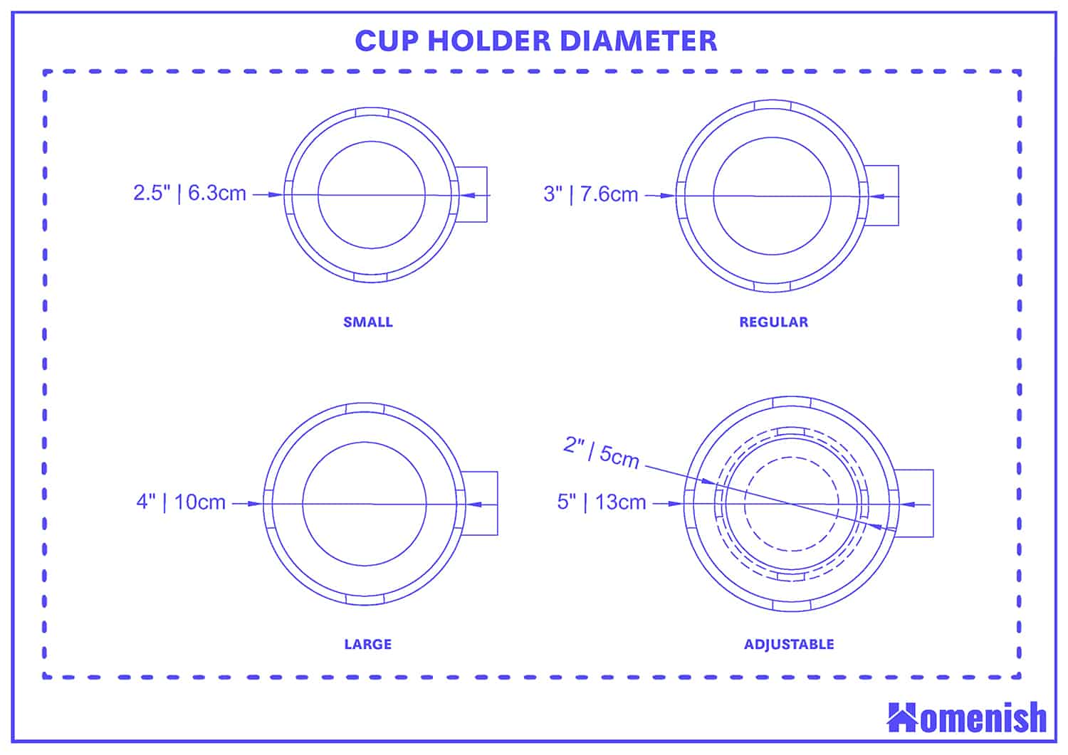 What Are The Standard Cup Holder Sizes 2 Drawings Included Homenish