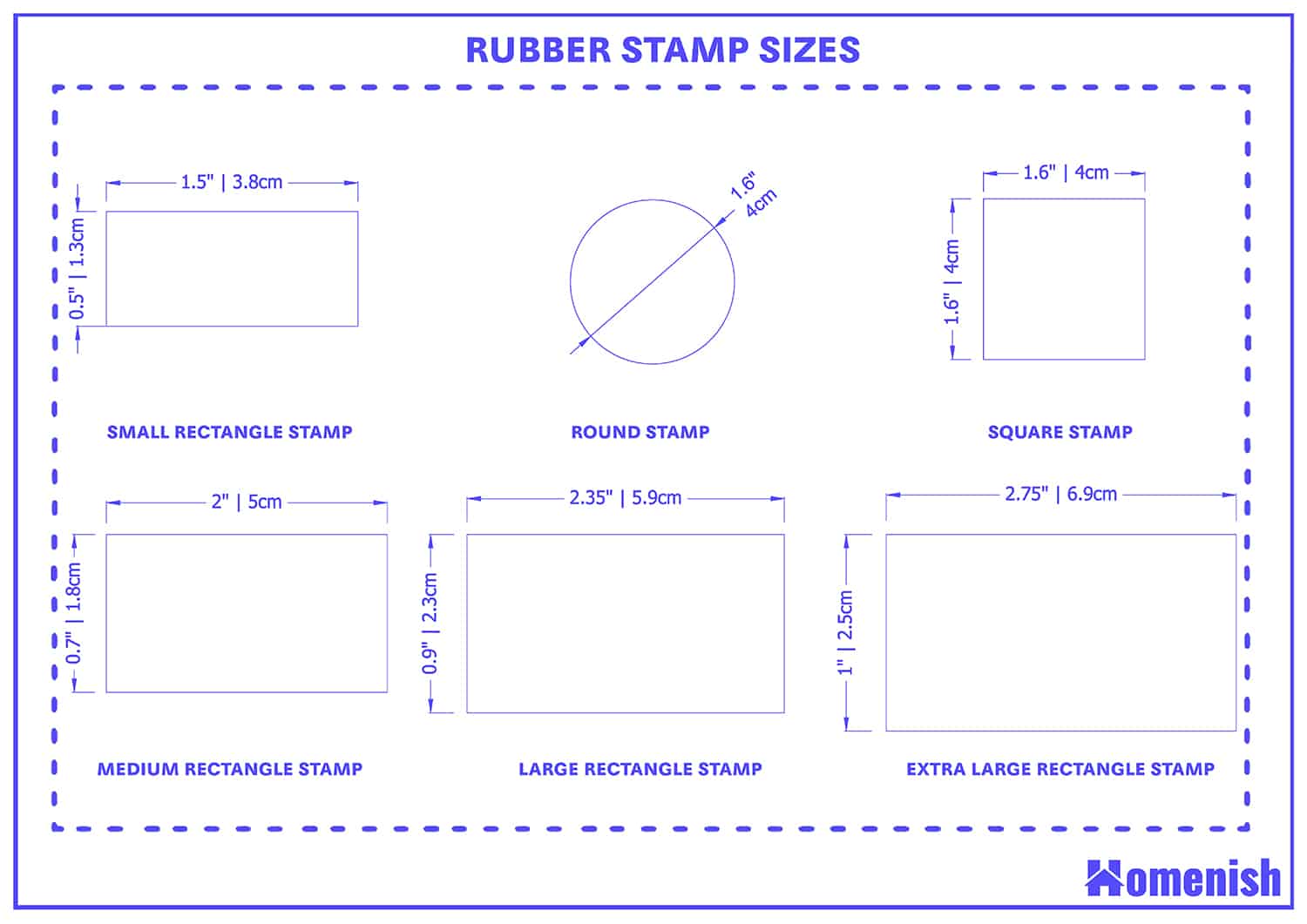 Rubber Stamp Size