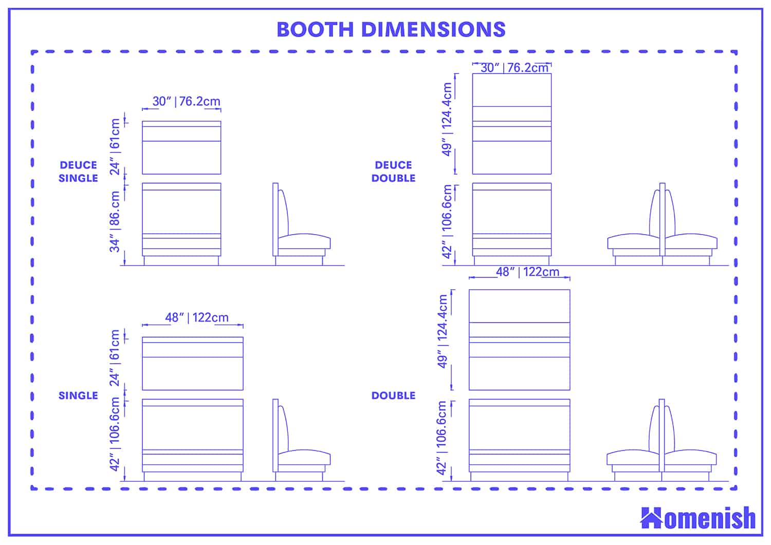 Booth Dimensions And Guidelines with Drawings Homenish