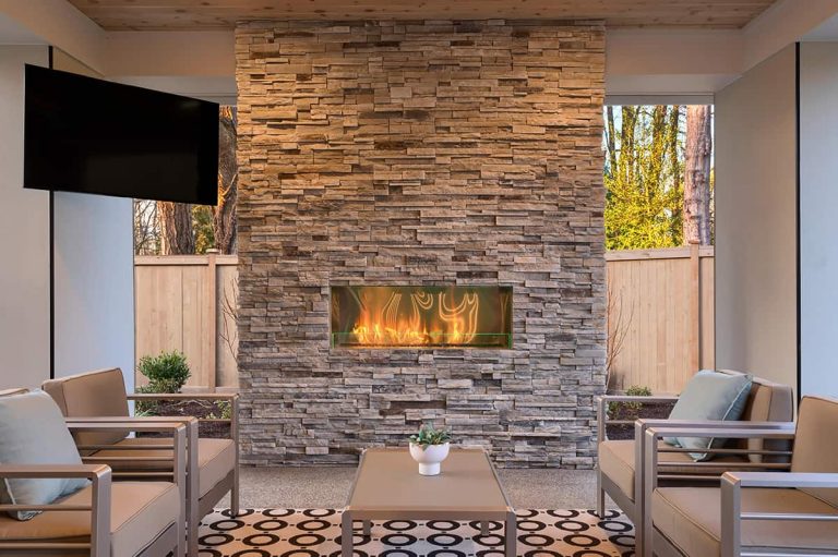 Paint Colors that Go with Stone Fireplace - Homenish