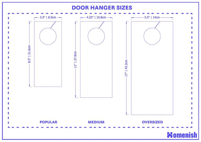 Door Hanger Sizes and Guidelines (with Drawings) - Homenish