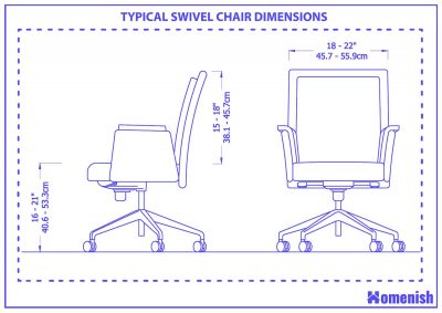 What Are The Swivel Chair Dimensions? - Homenish