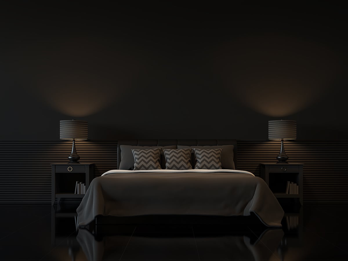 Black bedroom