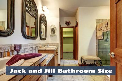 Jack and Jill Bathroom Size