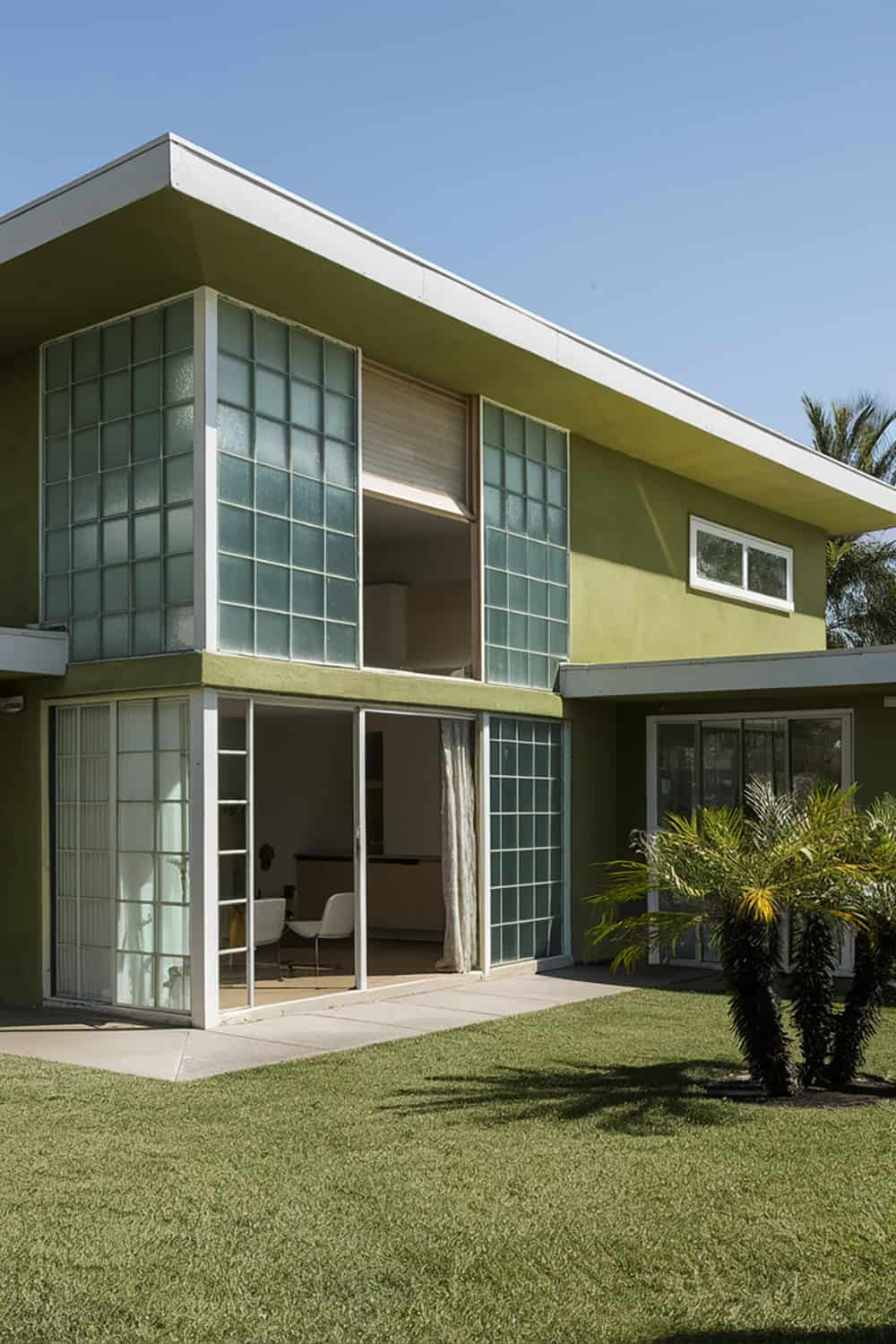 Green Mid Century Modern Home
