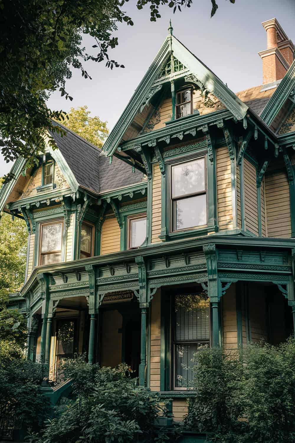 Green Victorian Home
