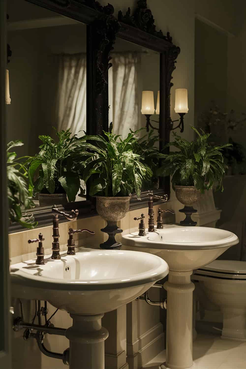 Victorian Sinks with Dark Accents