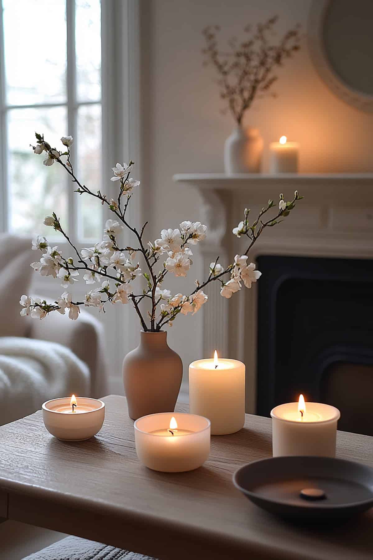 Candles on Mantelpiece