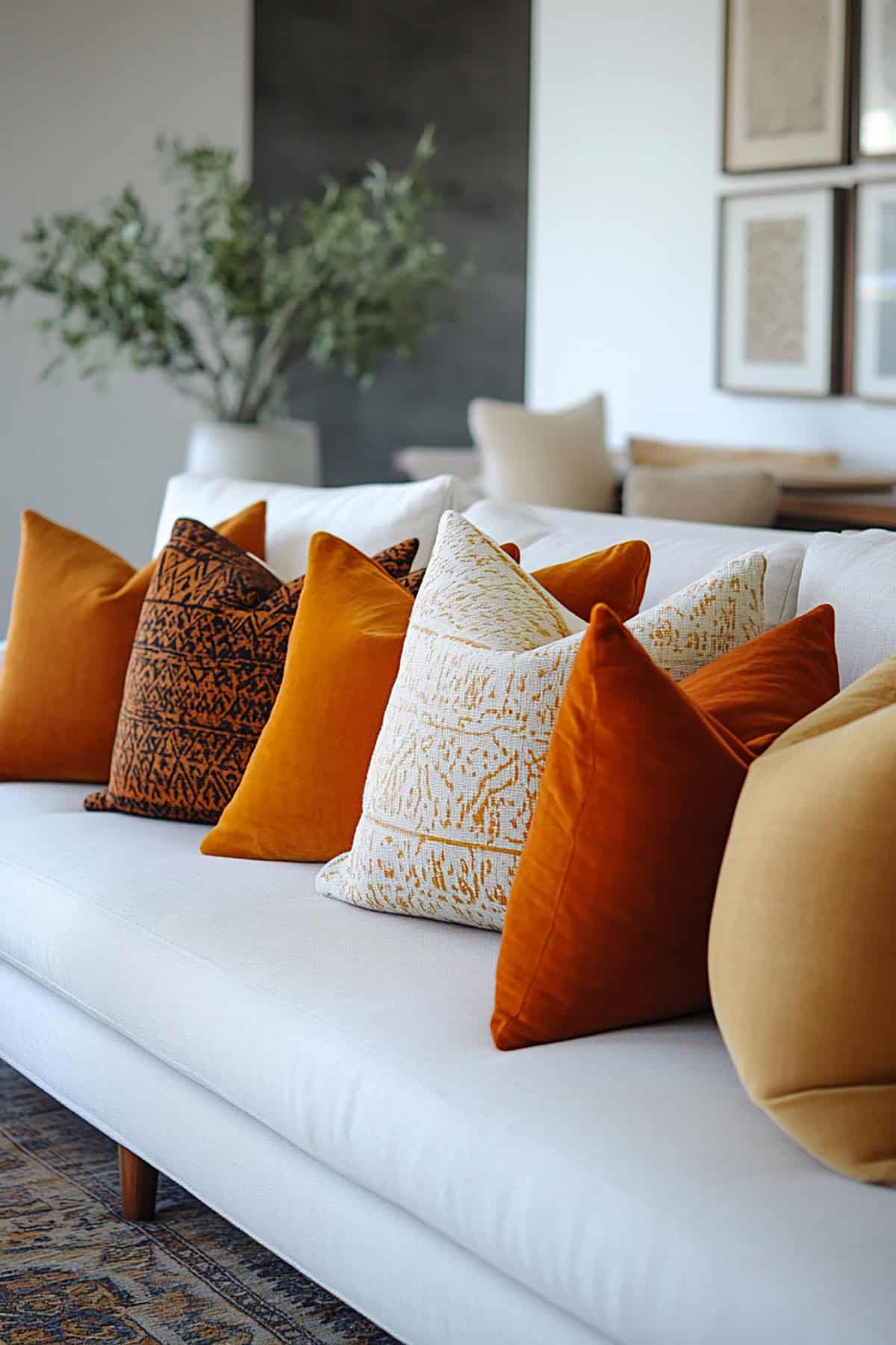 Warm Toned Accent Pillows