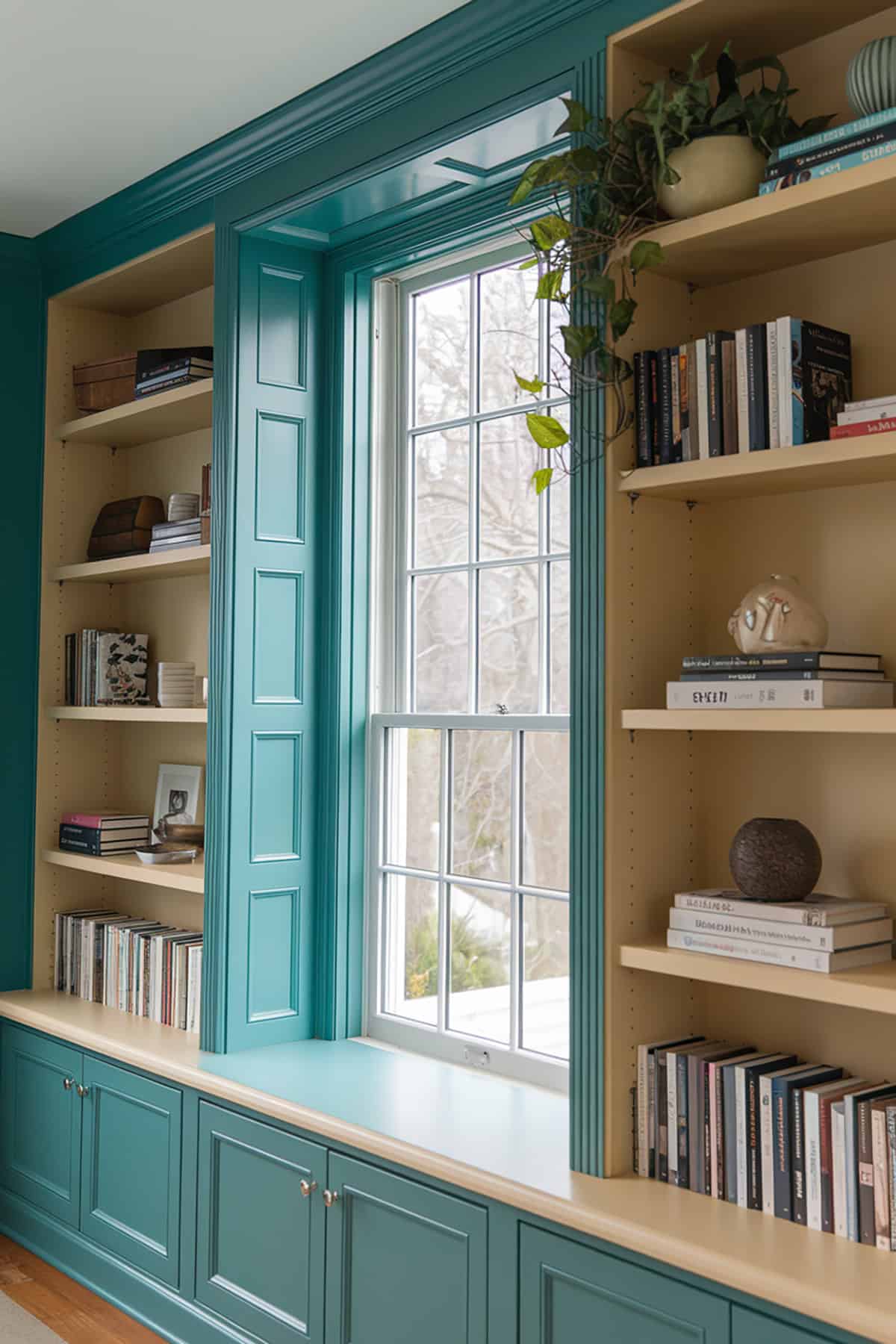 Color Coordinated Shelves