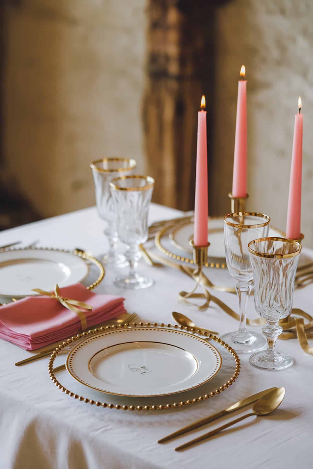 Blush and Gold Elegance