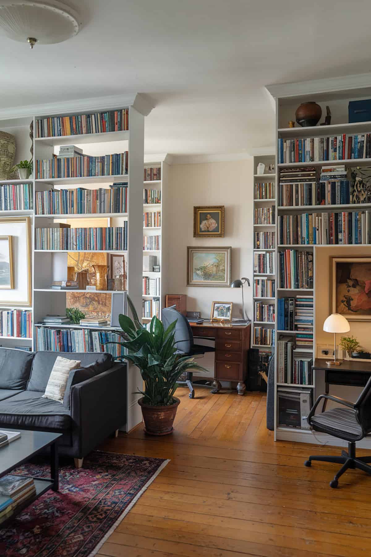 Bookshelves as Room Dividers