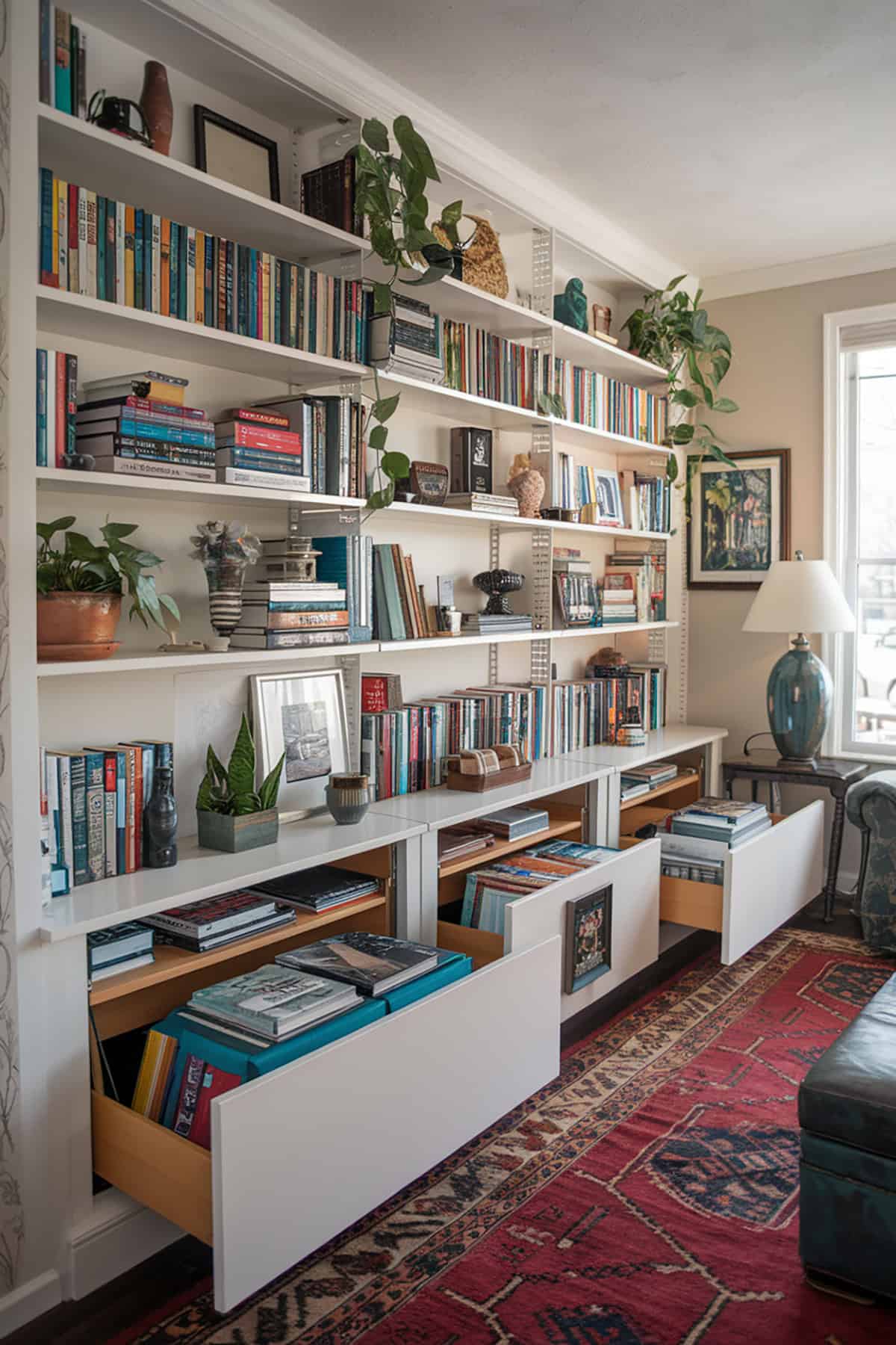 Bookshelves with Hidden Compartments