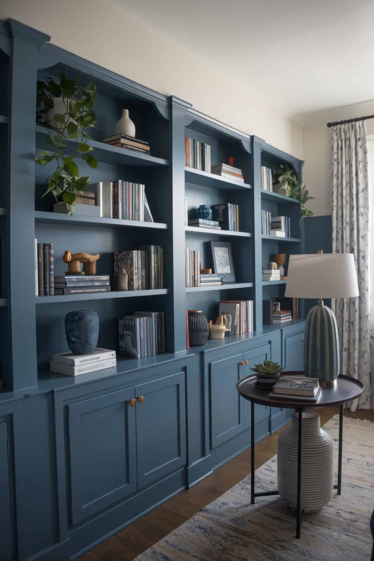 Color Dipped Shelves in Indigo