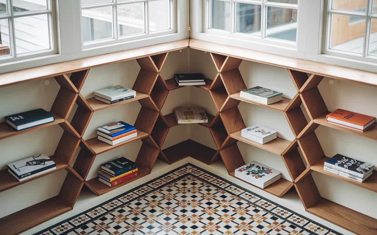 Corner Bookshelf Ideas