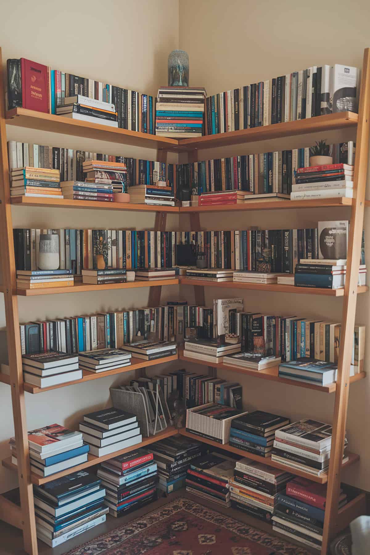 Corner Ladder Shelf