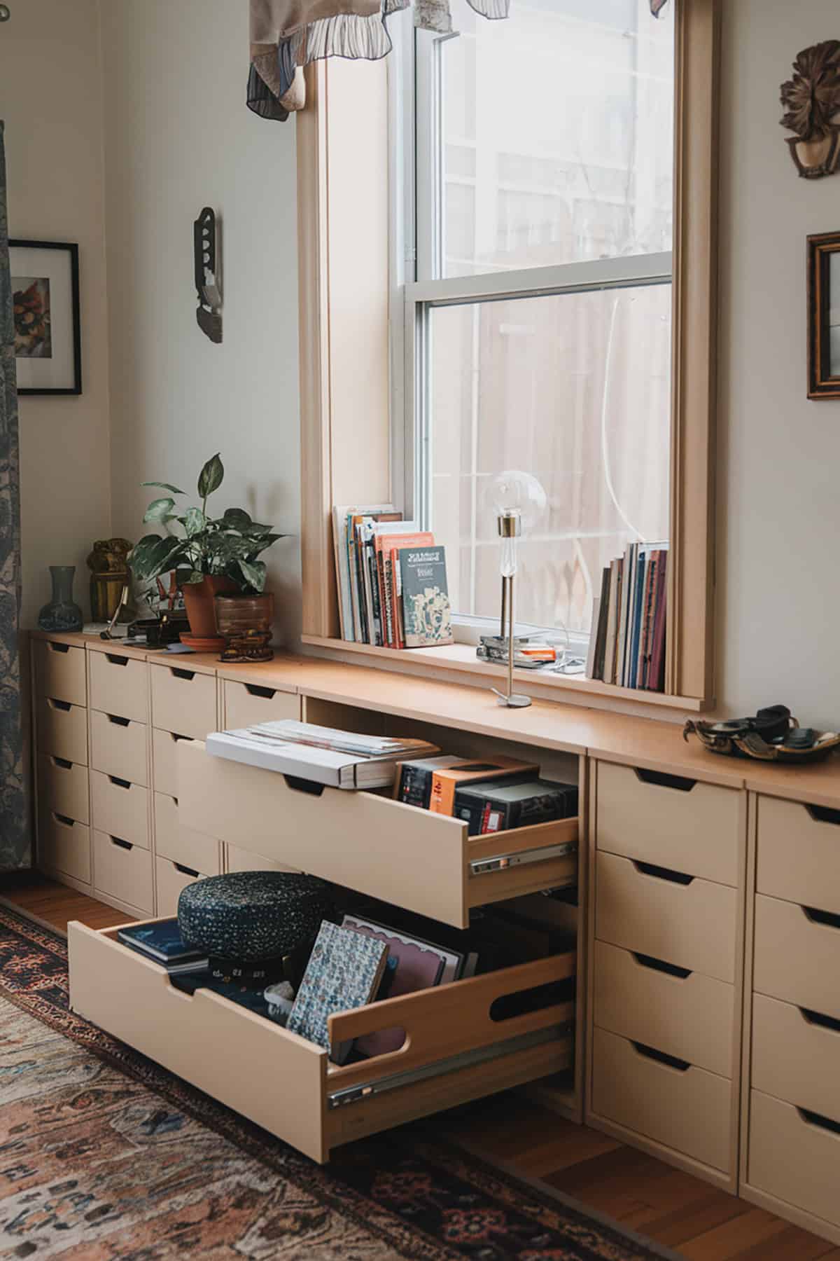 Drawer Style Bookshelves