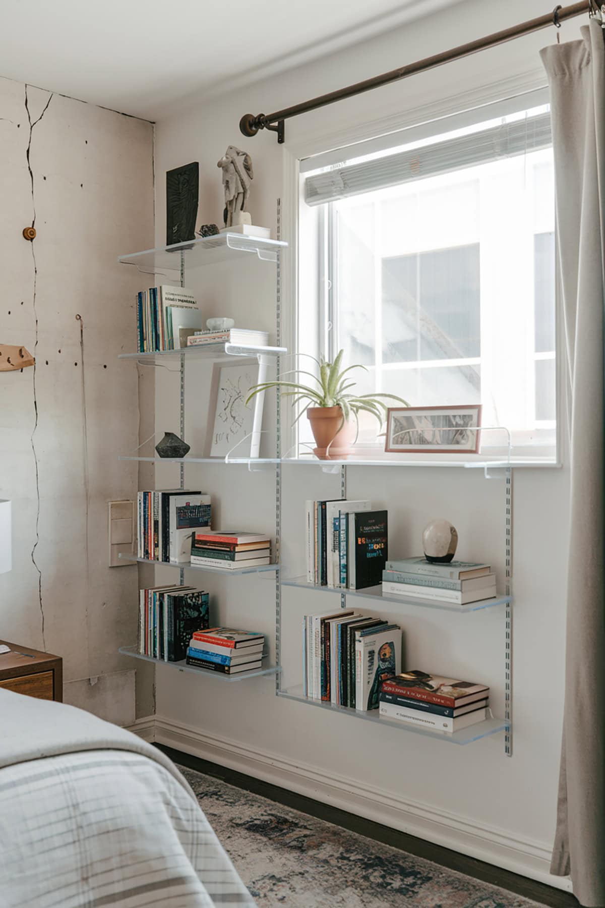 Floating Acrylic Shelves