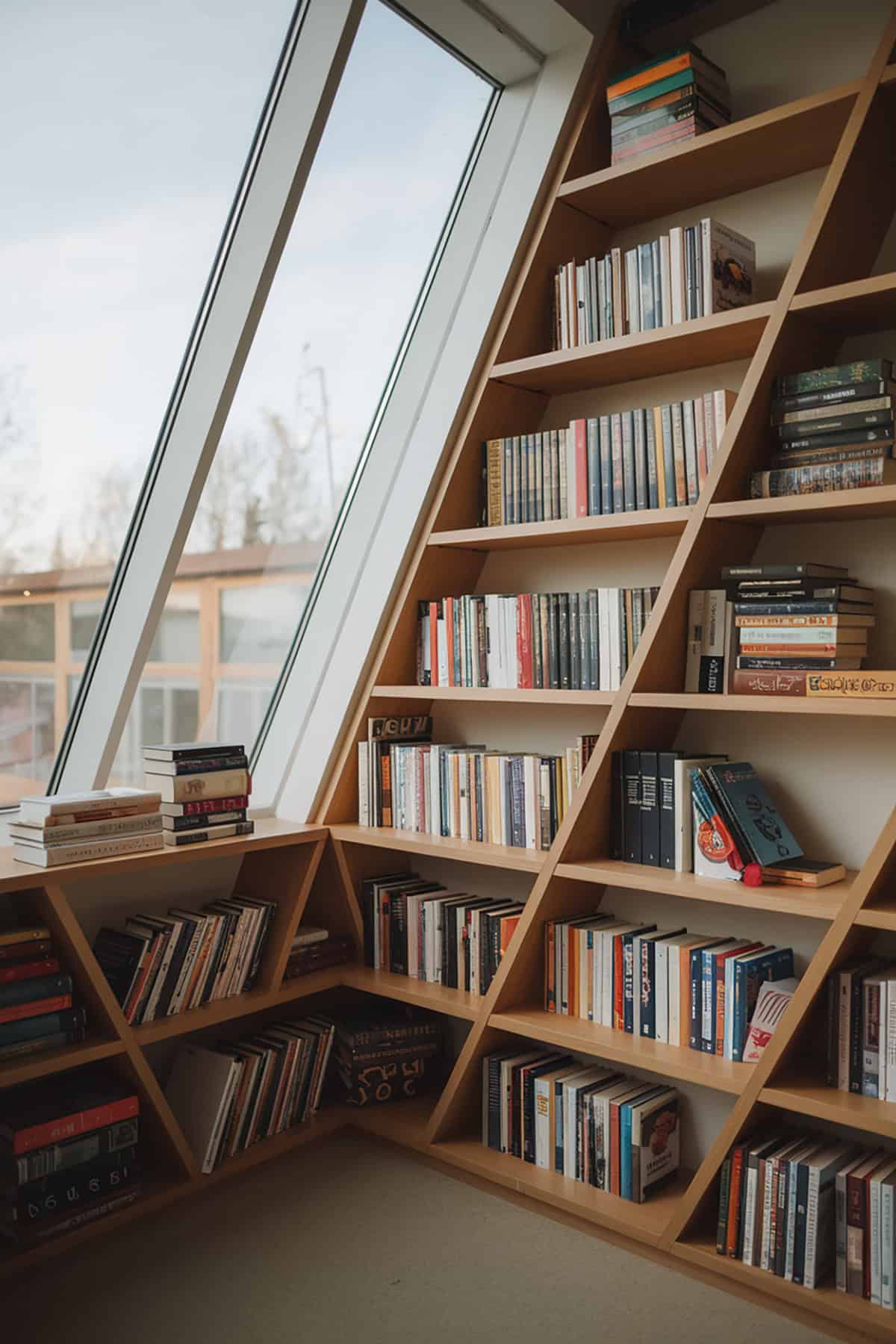 Geometric Bookshelves