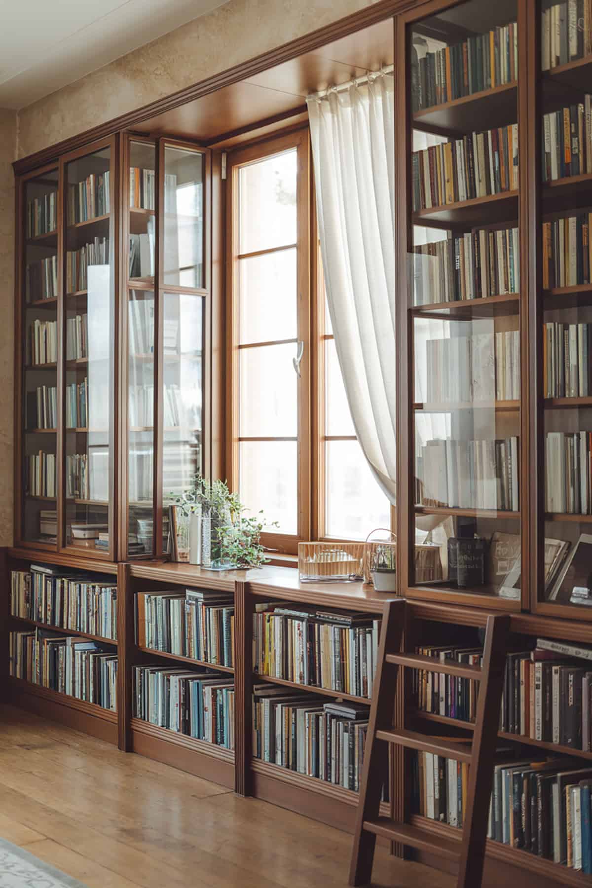 Glass Front Bookshelves