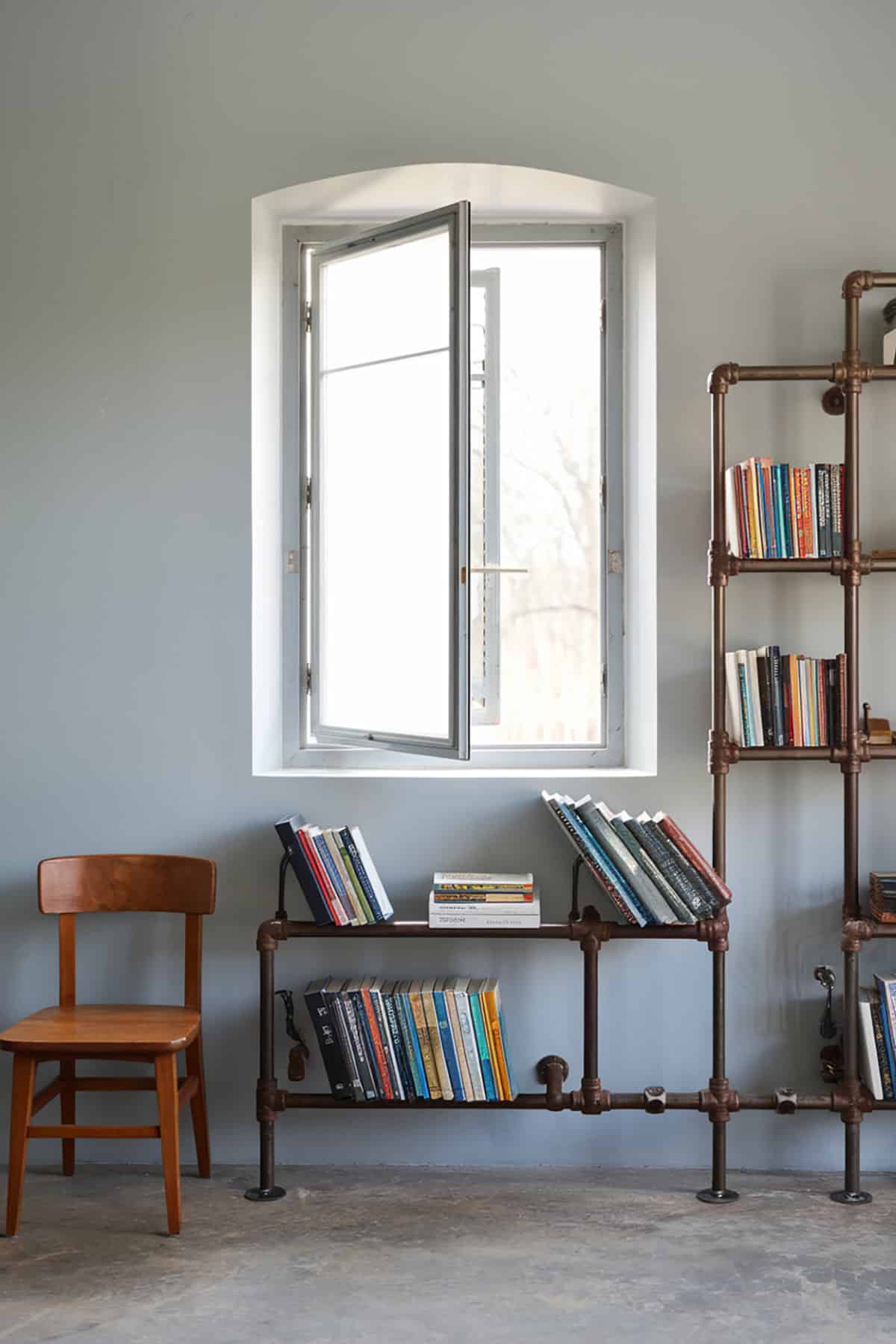 Industrial Pipe Shelves