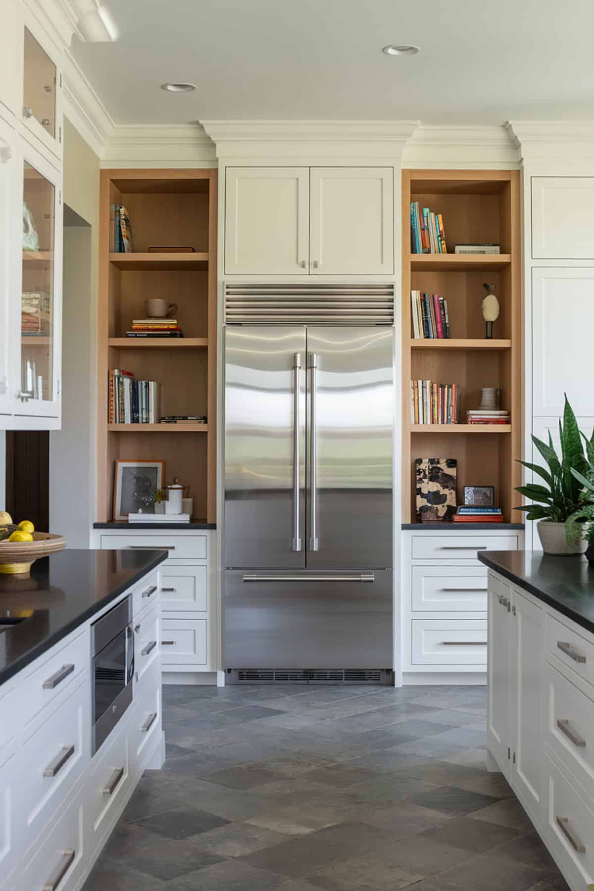 Kitchen Built In Bookshelves