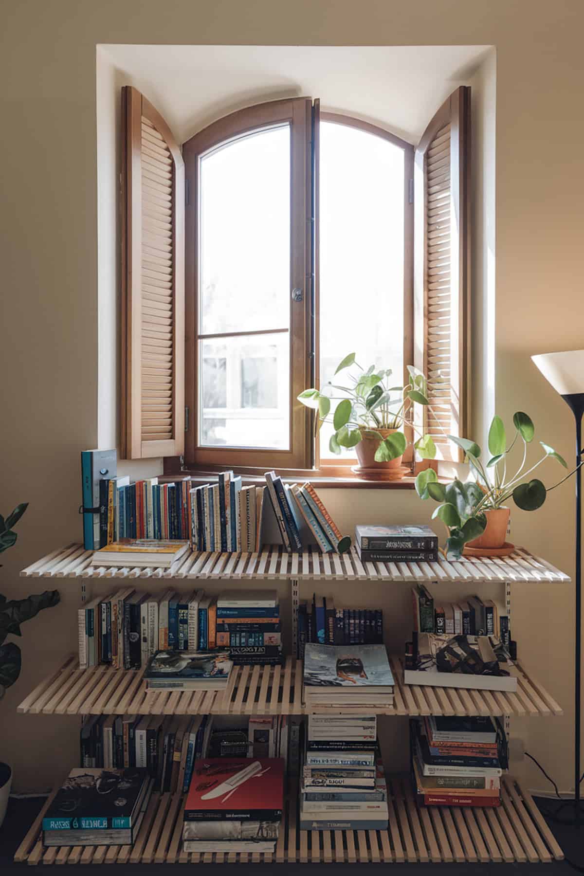 Open Slatted Shelf