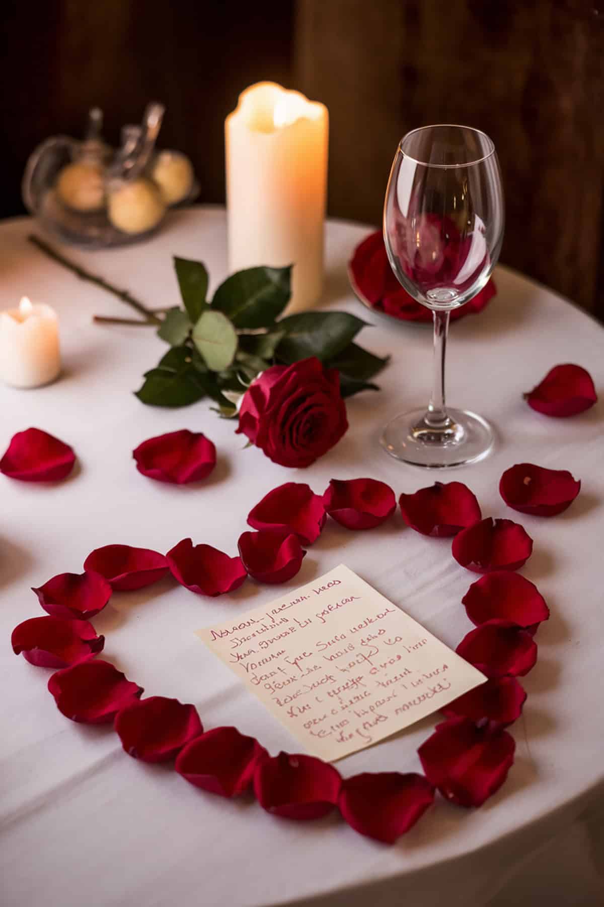 Personalized Love Notes Table