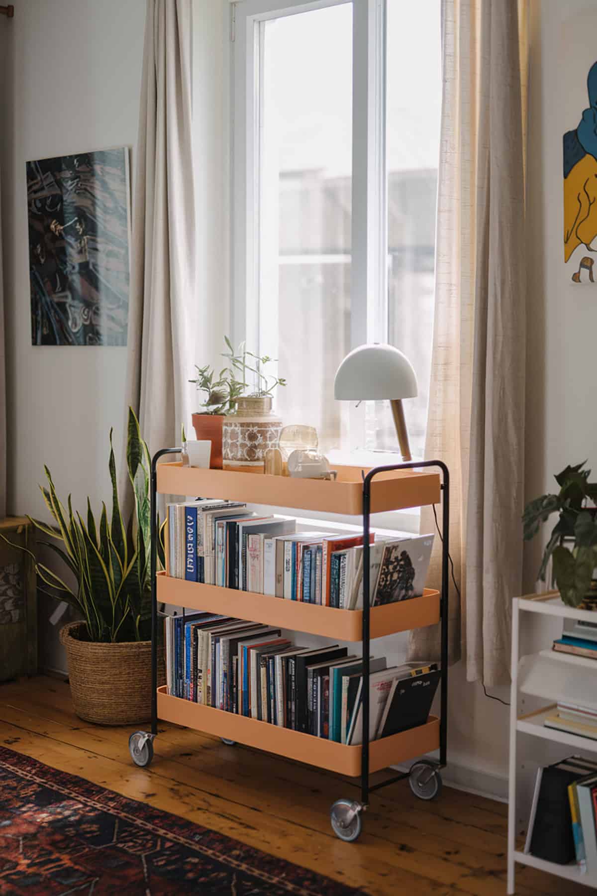 Rolling Cart Bookshelves