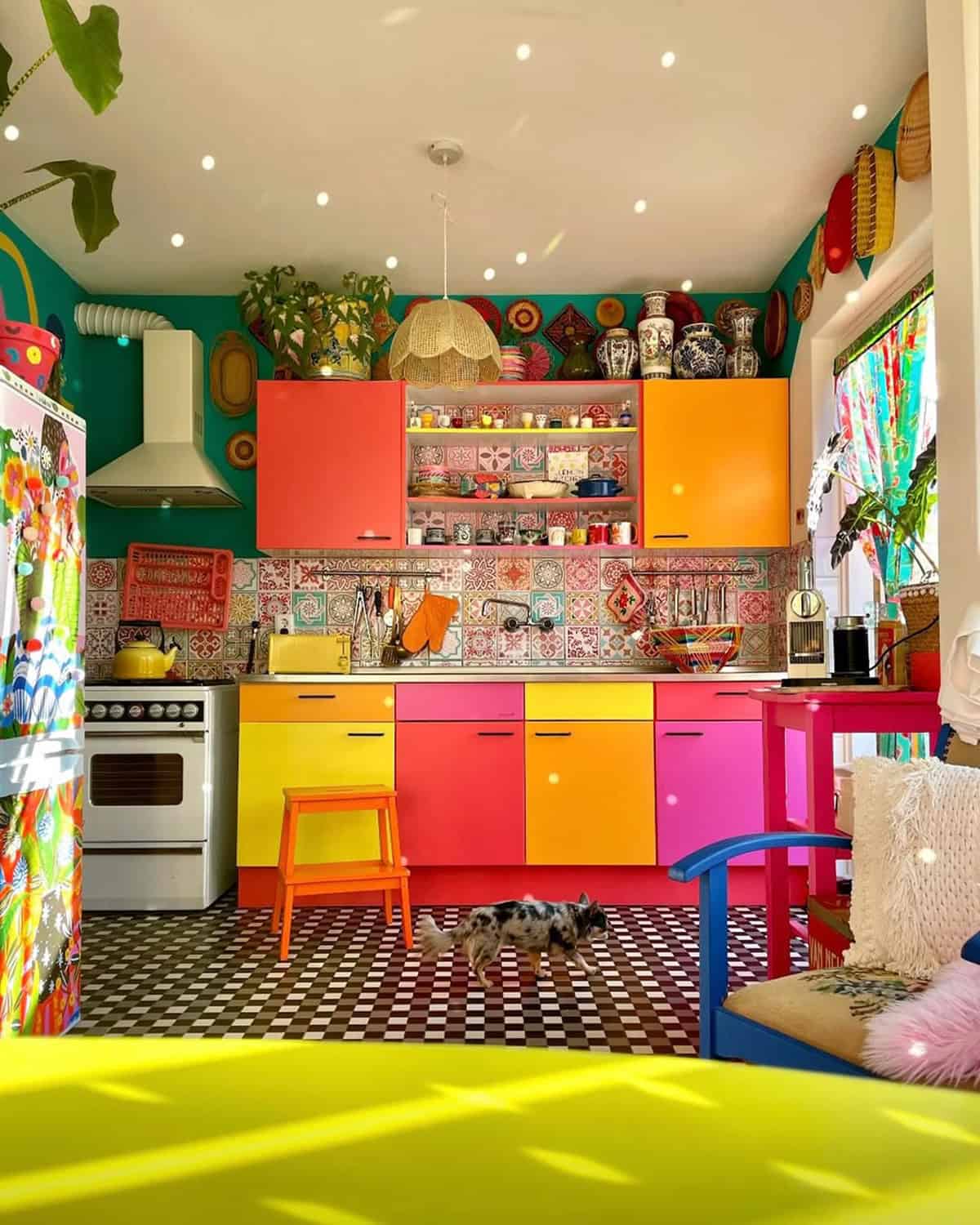 Eclectic Bright & Bold Kitchen