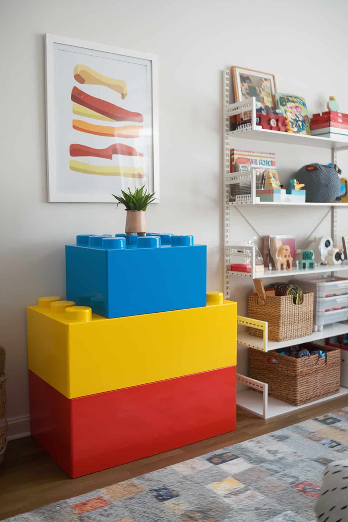 Lego Brick Shaped Storage Boxes