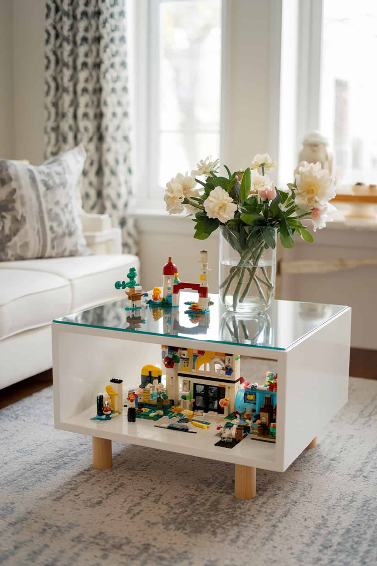 Lego Display Table with Glass Top