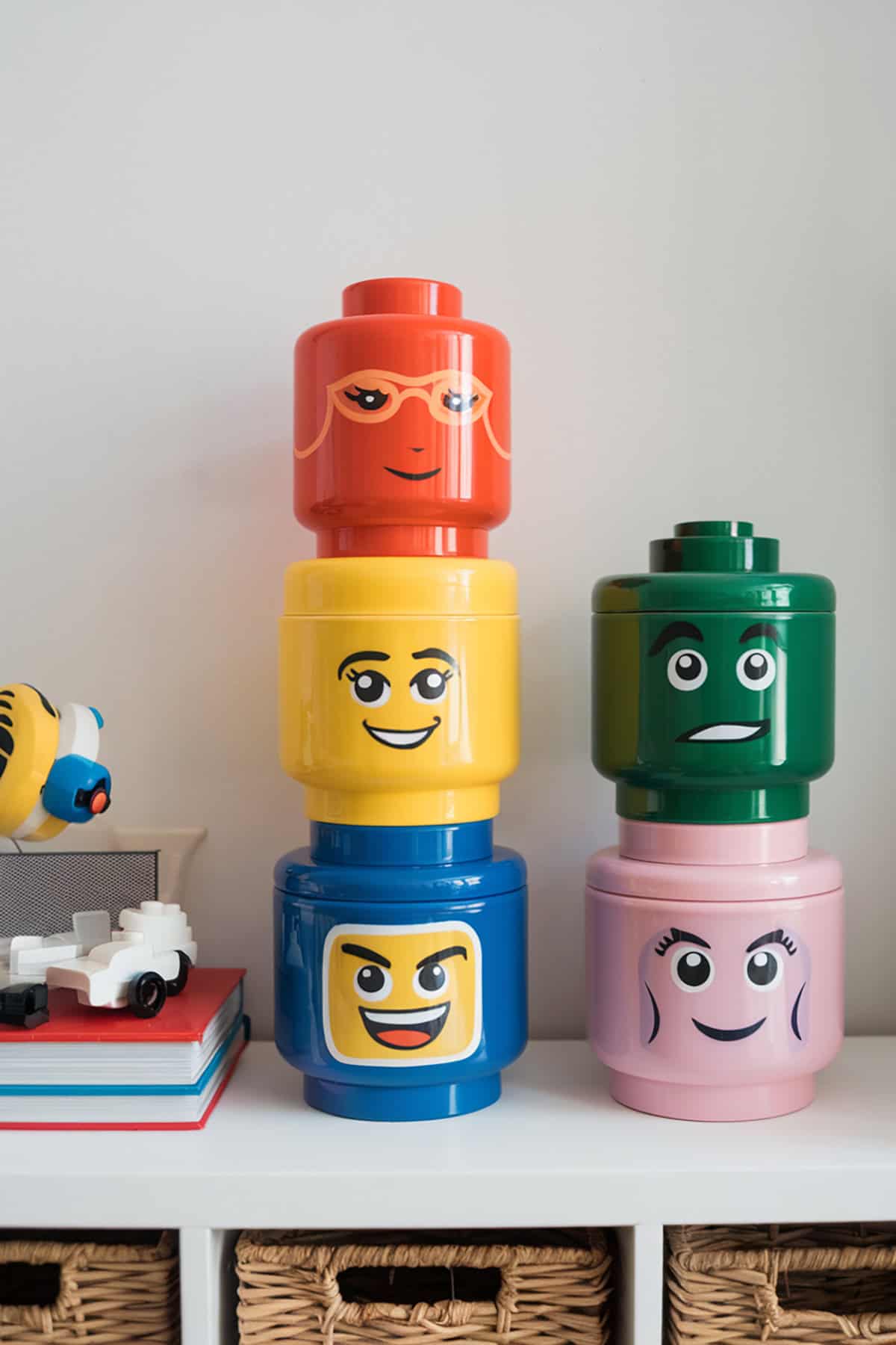 Lego Head Storage Containers